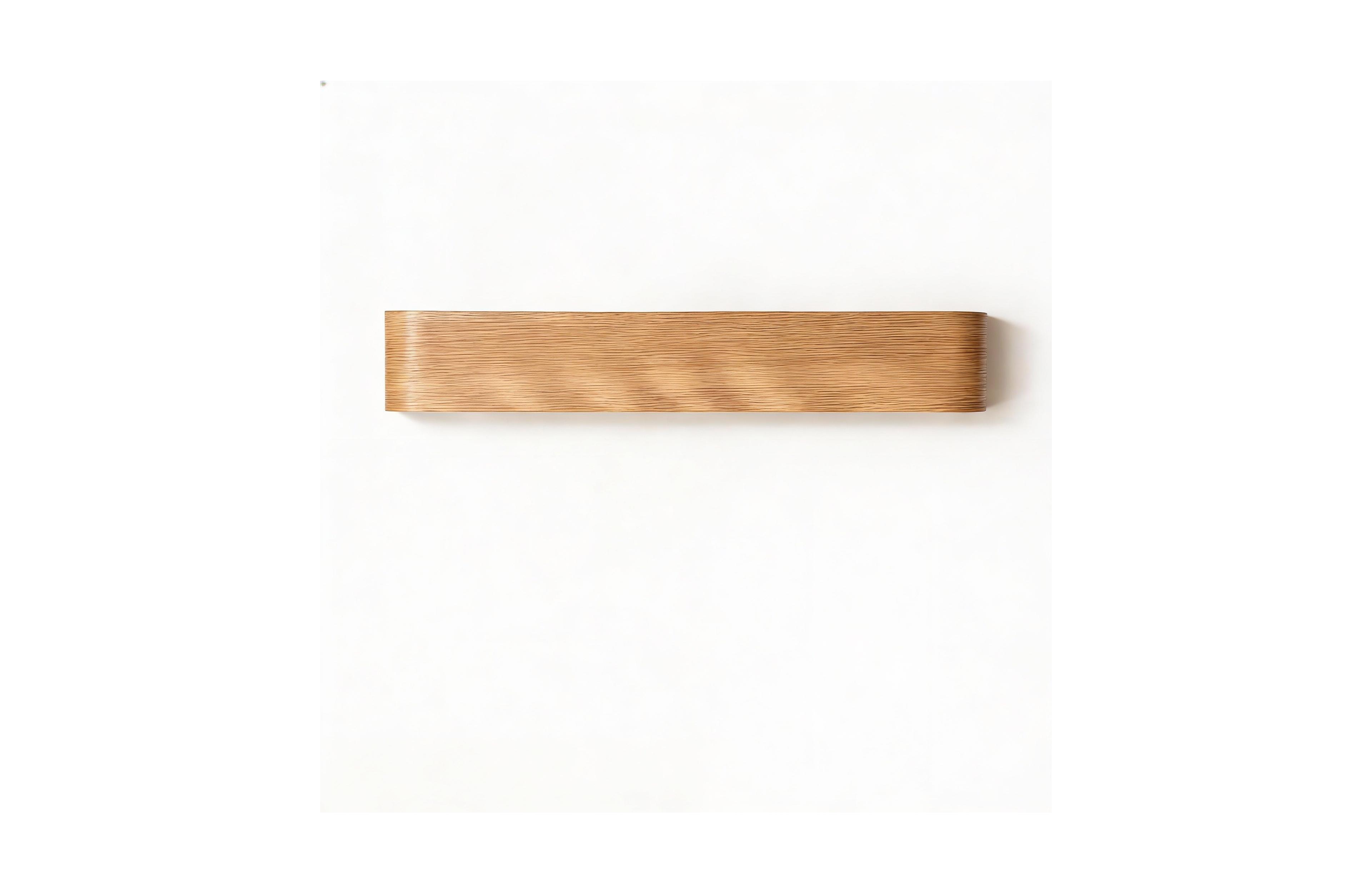 Yigii Modern Wall Coat Rack - 5 Hooks, Oak Veneer, Minimalist Design