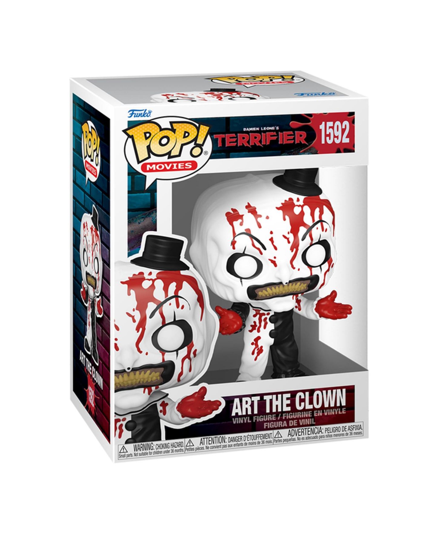 Детская фигурка Funko Pop! Terrifier 2 Bloody Art the Clown 3.75" Vinyl, 14 Years & Up — фото 3