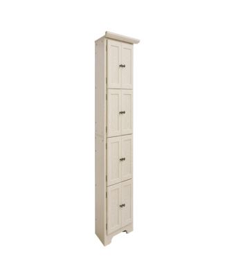 4-Tier 72" Corner Kitchen Pantry Storage Cabinet with 8 Doors