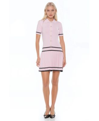 Women's Lucinda Fully Knit Collared Short Sleeve Dress