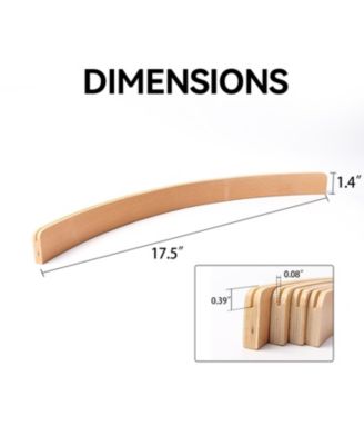 Set of 4 Playing Cards Holders, Wooden Curved Playing Card Racks for Kids, Adults and Seniors