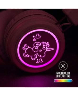 KidJamz KJ55BT (2 Pack) Bluetooth Wireless Headphones for Kids w/ LED Lights