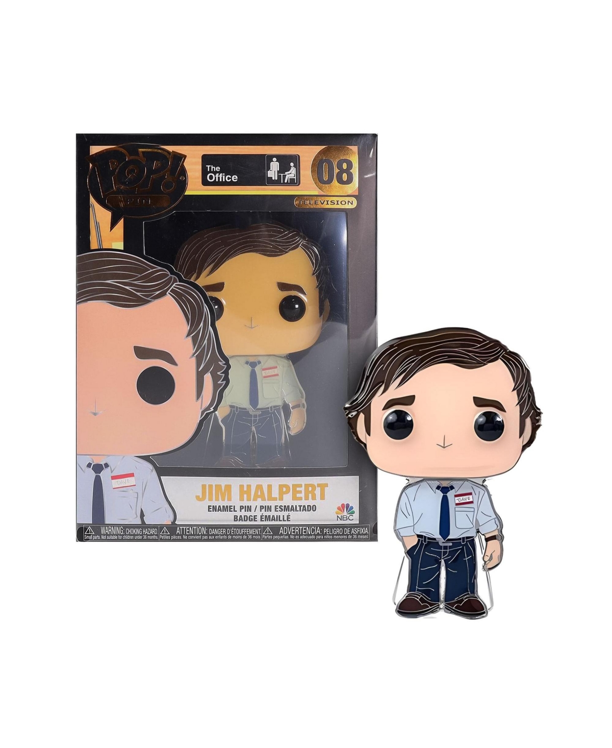 Funko The Office 3 Inch Funko Pop Pin | Jim Halpert