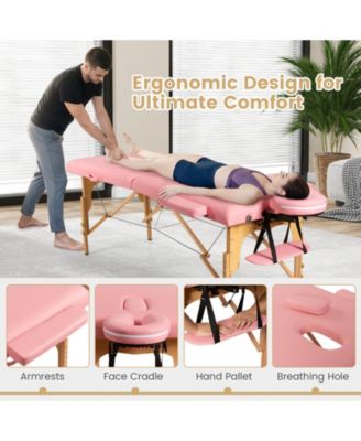 Portable Adjustable Facial Spa Bed with Carry Case