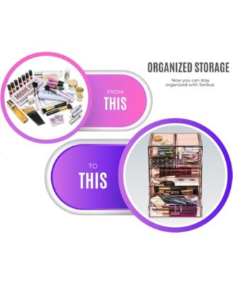 7 Drawer Acrylic Makeup Organizer Case for Cosmetics, Makeup and Jewelry