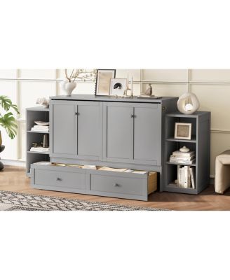 Murphy bed with storage drawers & shelves