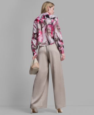 Women's Button-Down Abstract Print Shirt