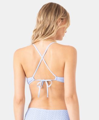 Juniors' Crochet Athletic Triangle Top