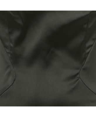 Pre-Owned D&g Womens Black Satin Strappy Sheath Dress