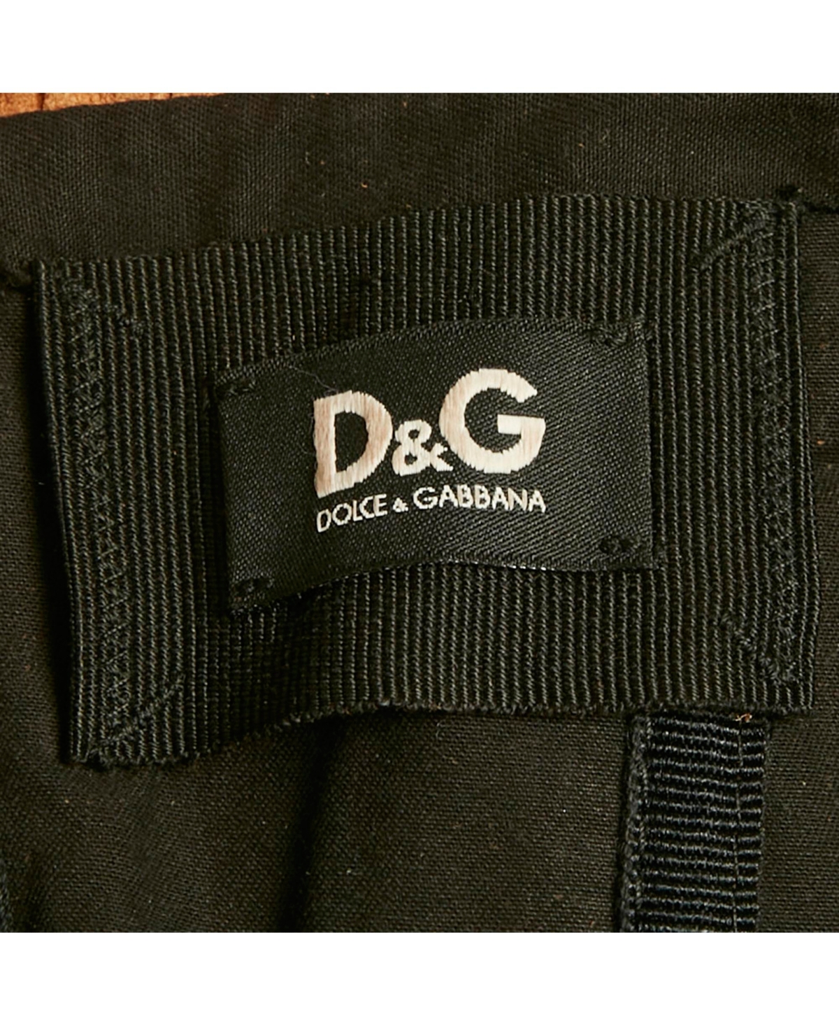 Pre-Owned Dolce & Gabbana Women's Pre-Owned D&g Beige Leather Eyelet Strapless Mini Dress