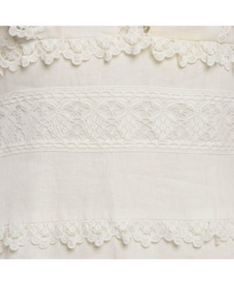 Women's White Linen Wayfarer Flutter Dress