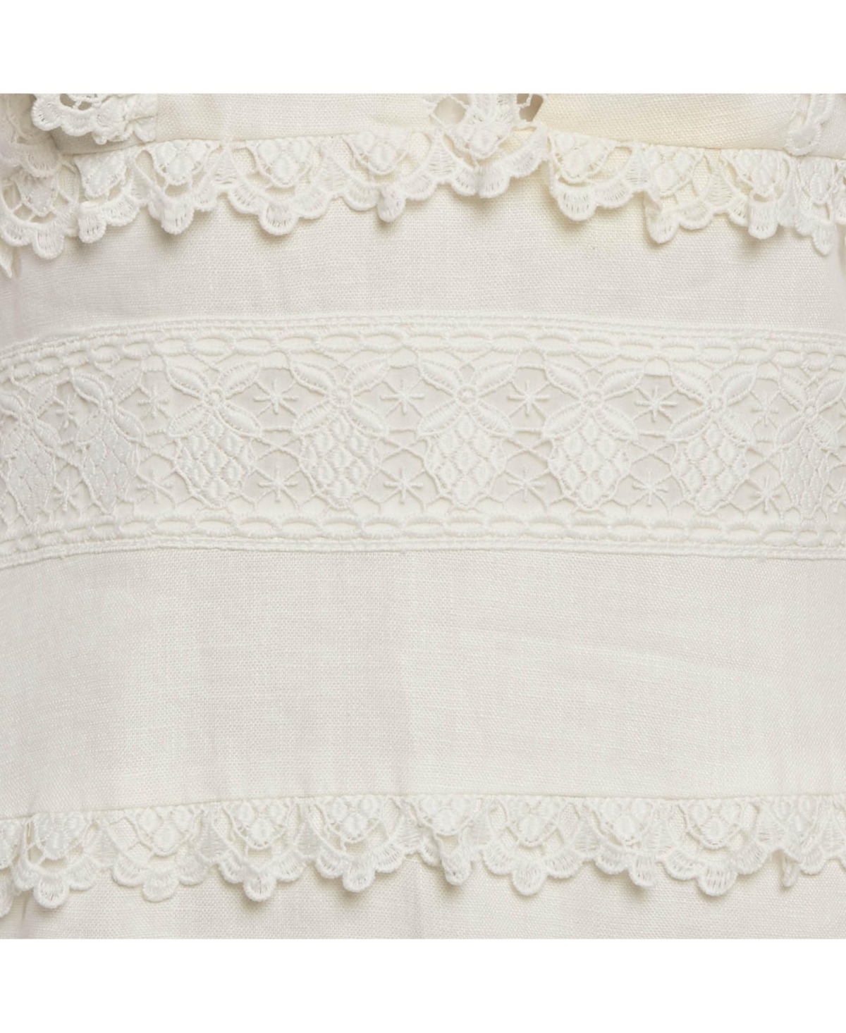 Pre-Owned Zimmermann Women's White Linen Wayfarer Flutter Dress