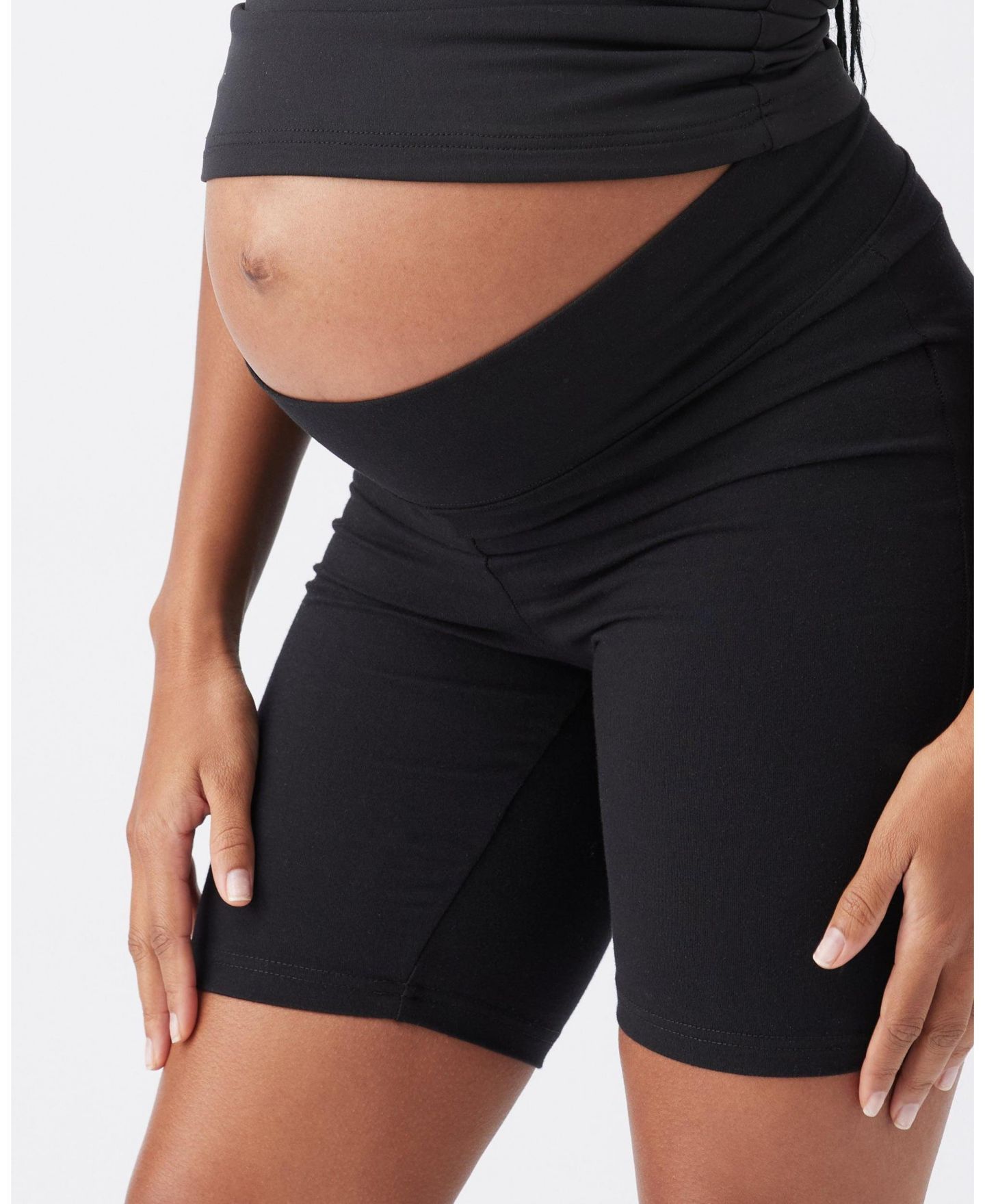 Женские шорты Ripe Maternity Maternity Ripe Organic Cotton Bike Shorts, цвет: Чёрный — фото 7