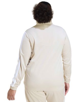 Plus Size Essentials Tricot Three Stripes Track Jacket
