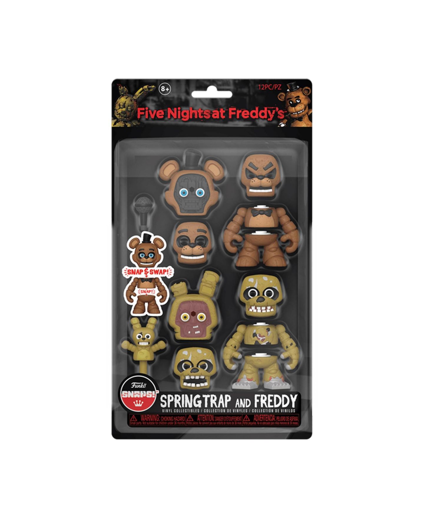Детские фигурки Funko Snaps! Five Nights At Freddy's Freddy Fazbear & Springtrap 3.5" Snap Figures, 2-Pack — фото 4