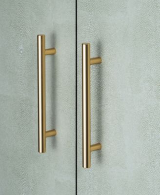 29.33" Wood Shagreen 2-Door Cabinet