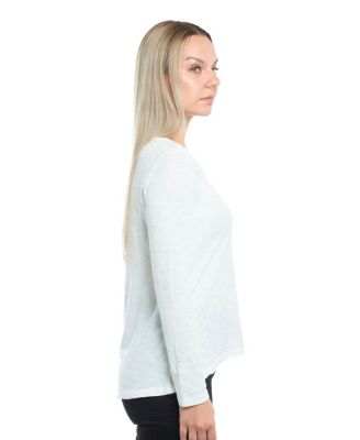 Women's Wide Neck Long Sleeve Tee