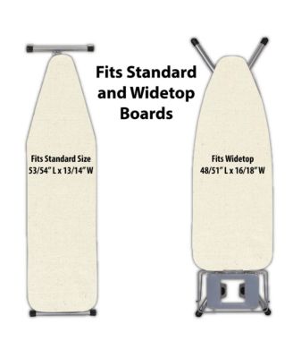 Universal Ironing Board Cover and Pad, Beige