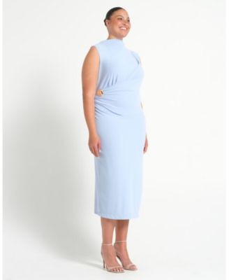 Plus Size Livia High-Neck Midi Dress