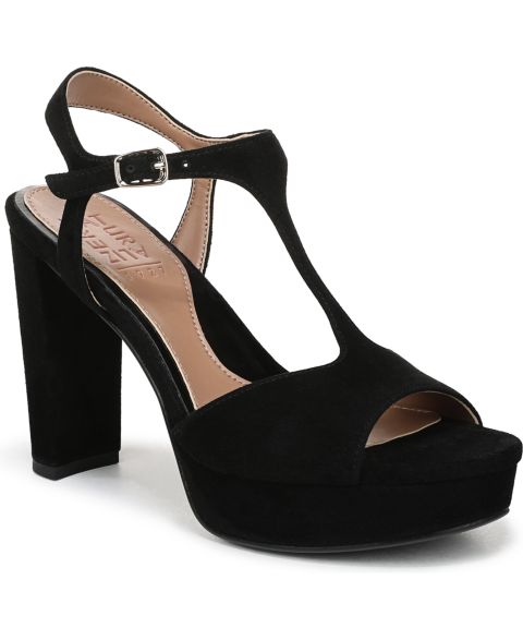 Женские сандалии Naturalizer Miller Strappy Dress Sandals, цвет: Чёрный замшевый