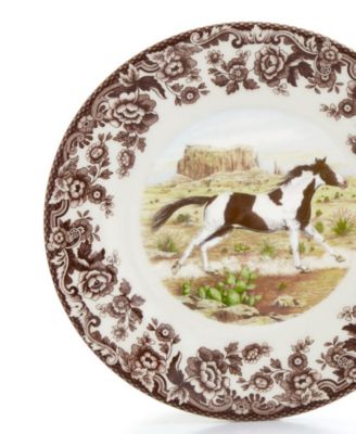 Woodland Paint Horse Salad Plate