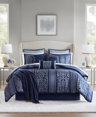 Bella Floral 14-Pc. Comforter Set, Queen