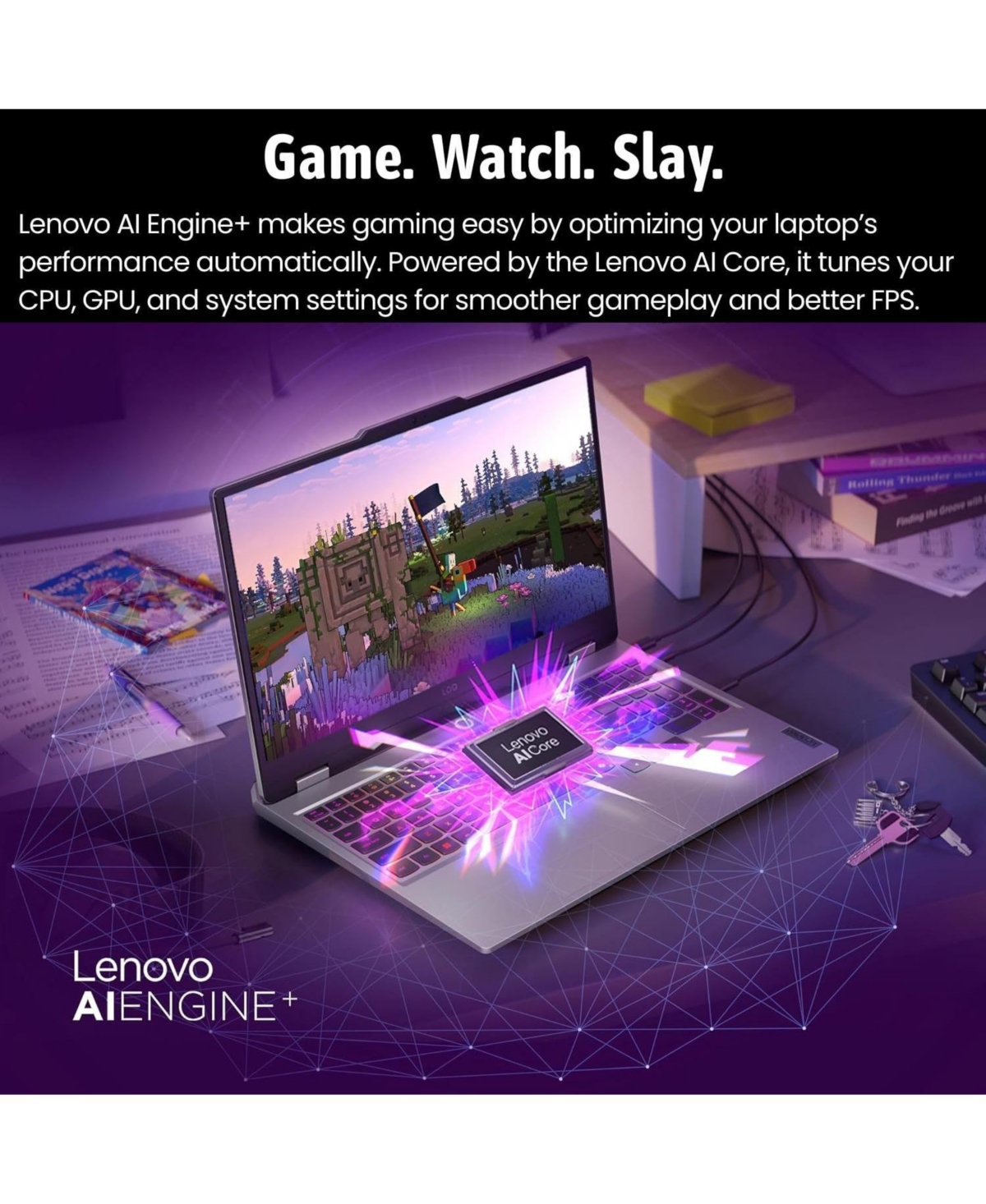 Lenovo Loq 17.3" Gaming Traditional Laptop Intel Core i5 13450HX 16GB Ram Nvidia GeForce Rtx 5050 1TB Ssd Storage Windows 11 Home Fhd 165Hz - Grey