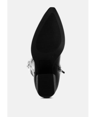 Womens Saguaro Faux Leather Long Cowboy Boots