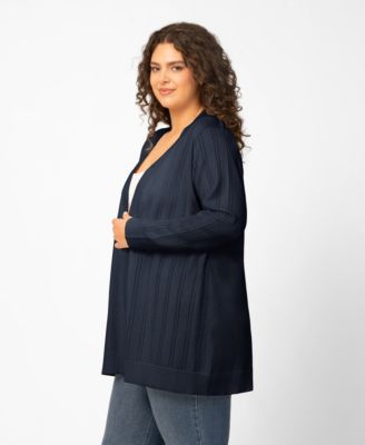 Plus Size  Open-Front Cardigan Sweater