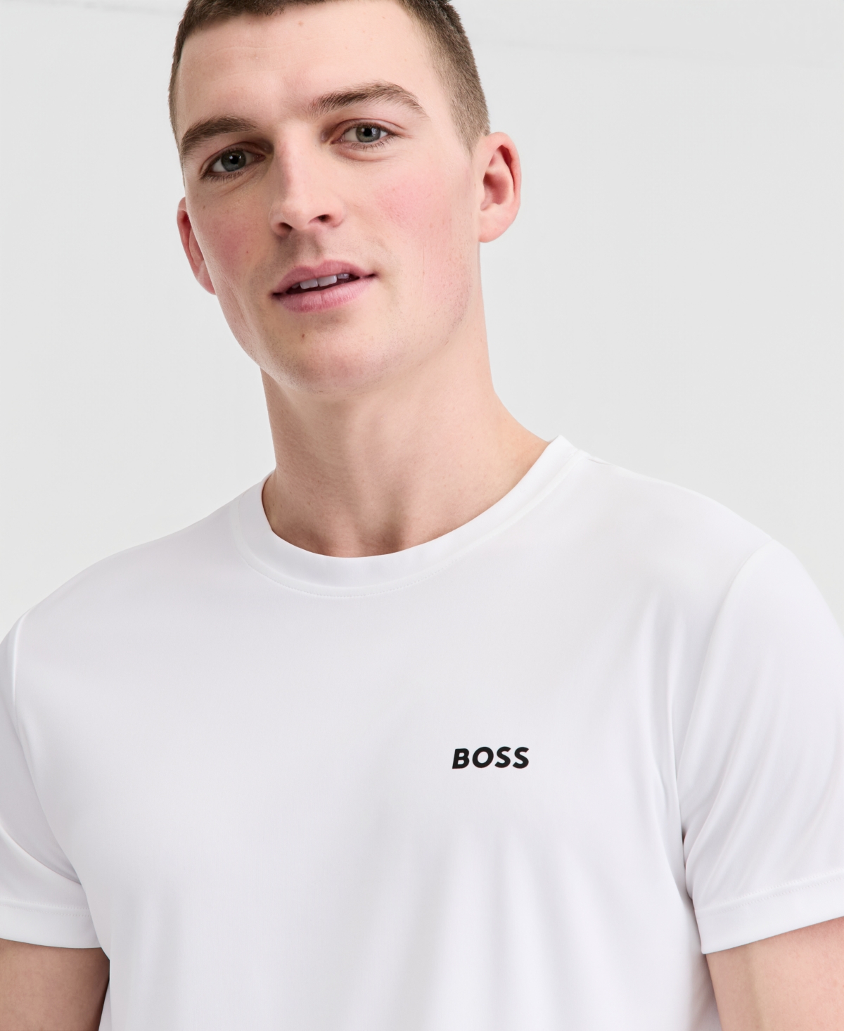 Boss by Hugo Men's Short-Sleeve Sun Protection Rashguard Swim Shirt