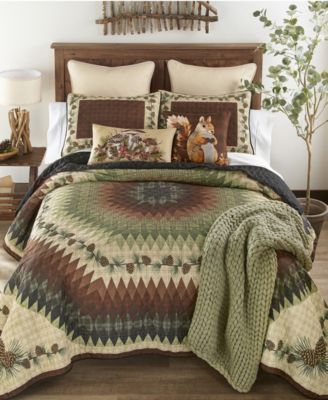 Pine Circle 3-Pc. Quilt Set, King