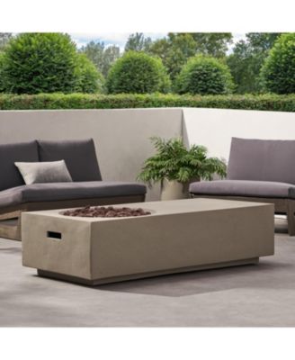 RECTANGLE 14.75" MGO FIRE PIT - 50 000 BTU