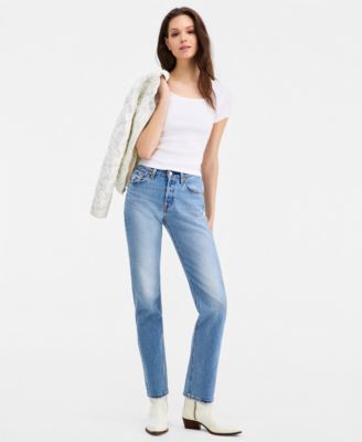 Women's 501 Curve High-Rise Straight-Leg Jeans