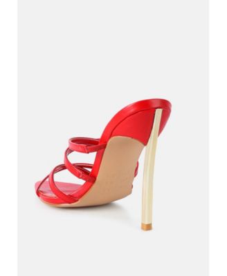 Womens Nightclub Ready Strappy Stiletto Heel Sandals