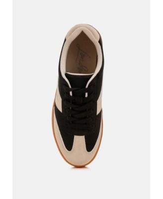 Womens Zoomer Contrasting Patchwork Chunky Sneakers