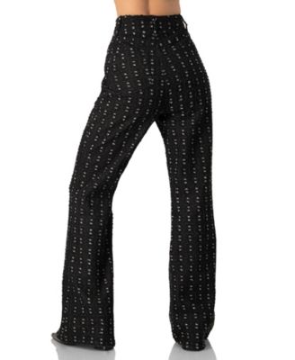 Women's Textured Wide-Leg Jeans