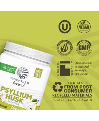 US Harvest Psyllium Husk Powder Pear 348.6g Tub (50 srv)