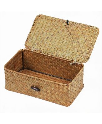 Seagrass Storage Basket with Lid