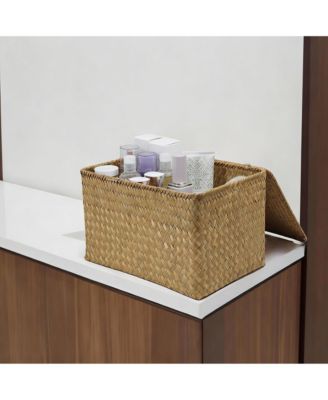Seagrass Storage Basket with Lid