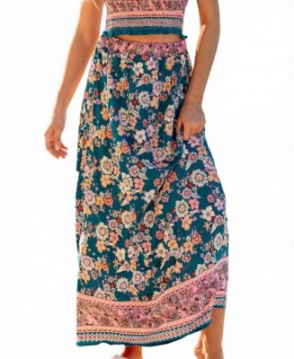 Women's Stone & Sky Floral Maxi Skirt