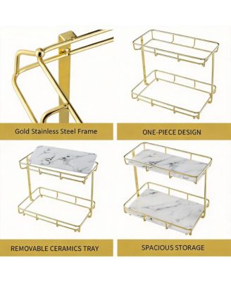 Stainless Steel Vanity Shelf for Bathroom and Kitchen