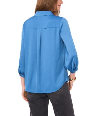 Women's Collared V-Neck Top
