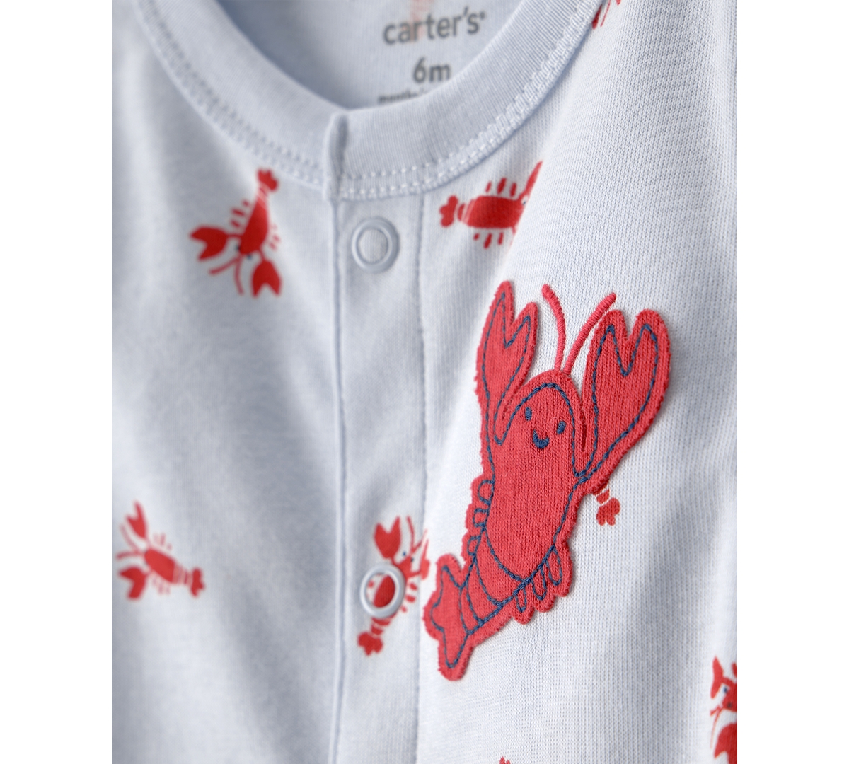 Carter's Baby Boys' Lobster Short-Sleeve Romper