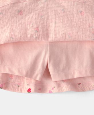Girls' Toddler 2T-5T Strawberry Top and Skort, 2-Piece Set