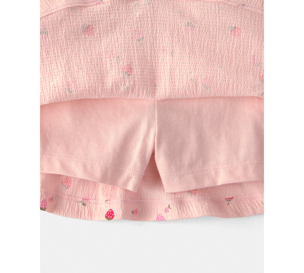Carter's Girls' Toddler 2T-5T Strawberry Top and Skort, 2-Piece Set