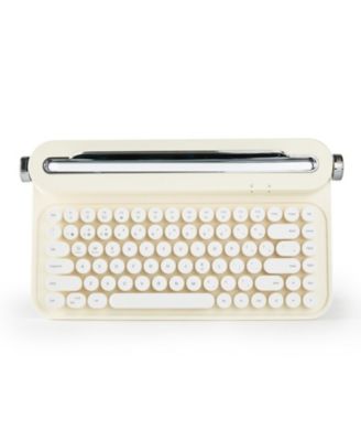 ACTTO B305 Wireless Keyboard, Retro Bluetooth Aesthetic Typewriter Style Keyboard with Integrated Stand