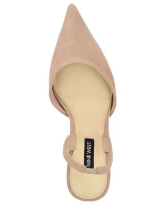 Women's Paytie Suede Slingback Stiletto Pumps