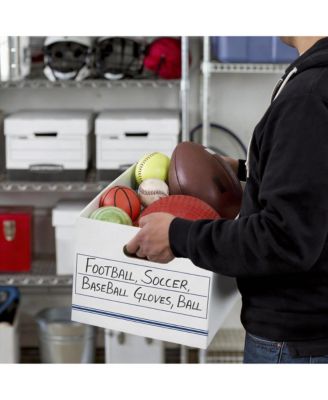 12 Pack Cardboard File Boxes with Removable Lids for Letter & Legal Docs