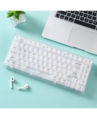 X75 PRO 82 Key Wireless Hot Swappable Mechanical Gaming Keyboard with Transparent Keycaps,Gasket Mount,BT5.0/2.4G/USB-C Kailh Jellyfish Switch