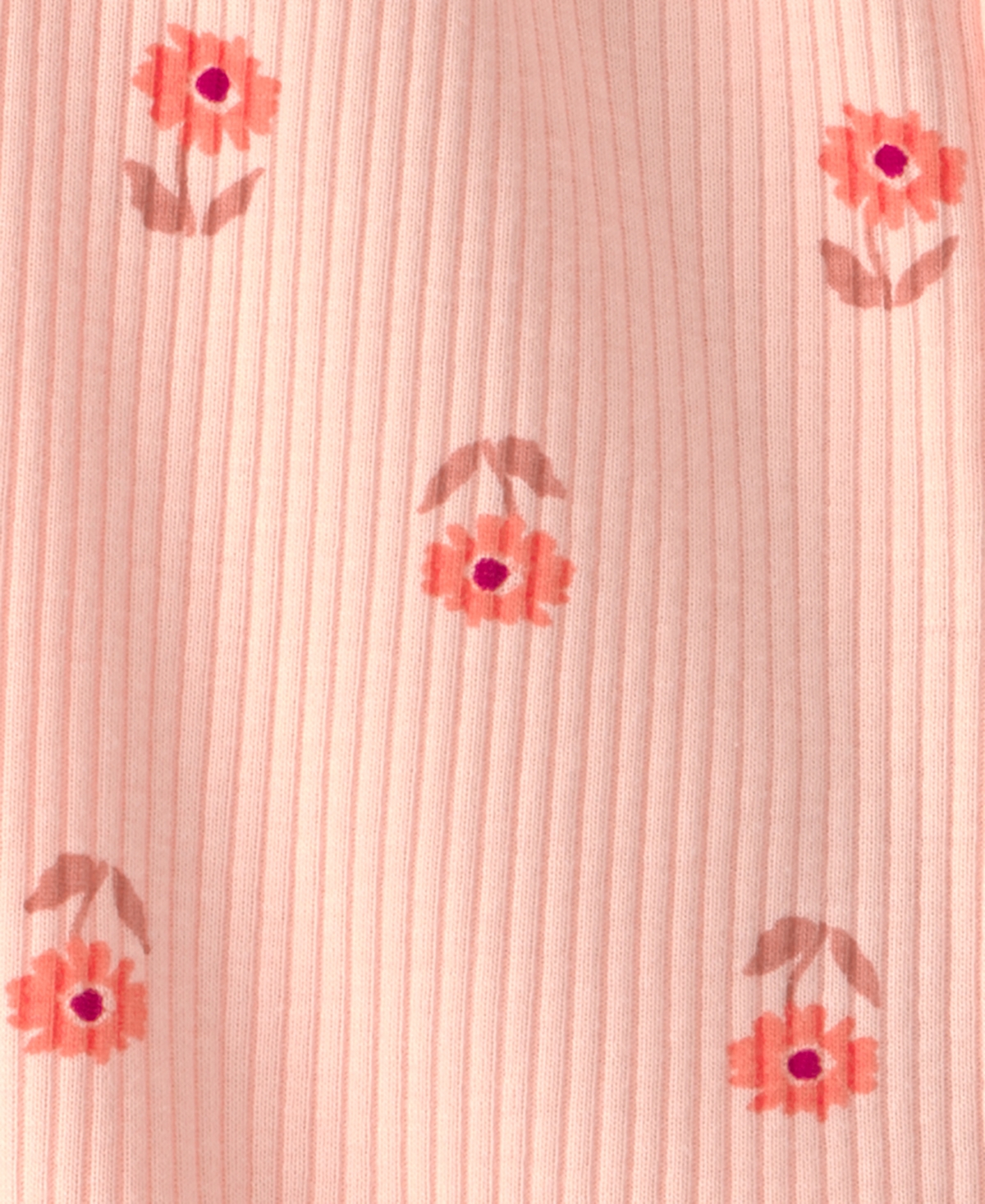 Carter's Baby Girls' Floral Two-Way Zip One-Piece Pajama